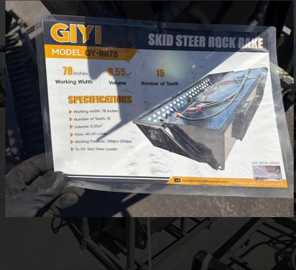 NEW - Skid Steer Power Rake thumbnail 2