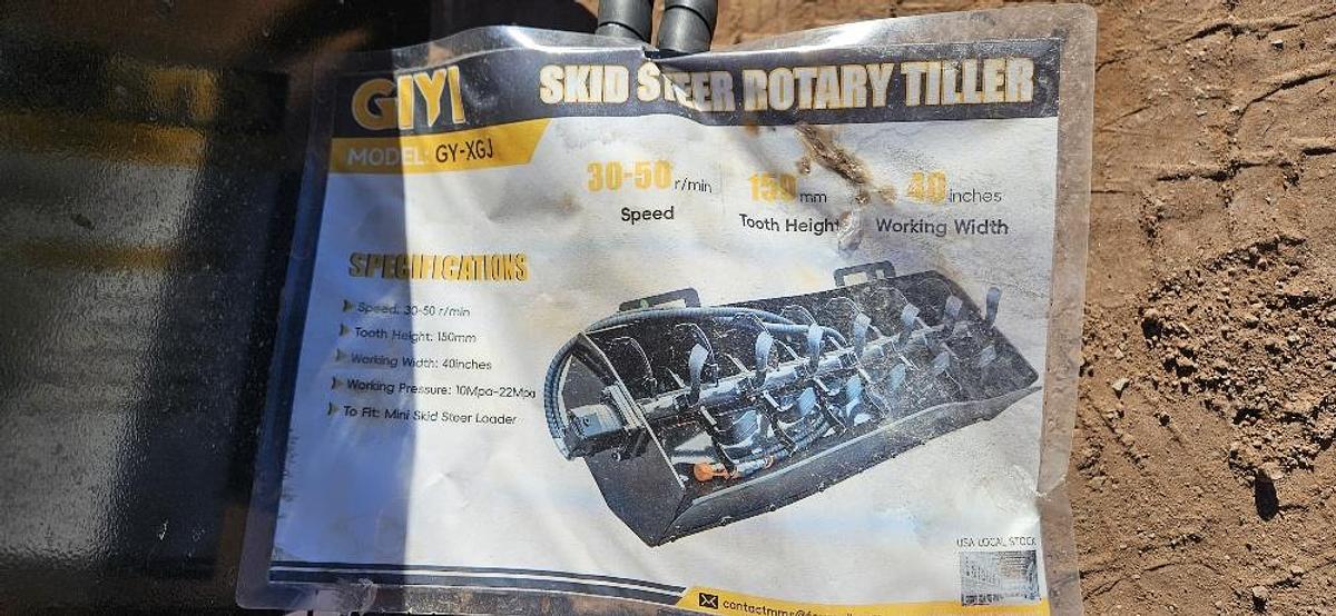 Mini Skid Steer Tiller thumbnail 2