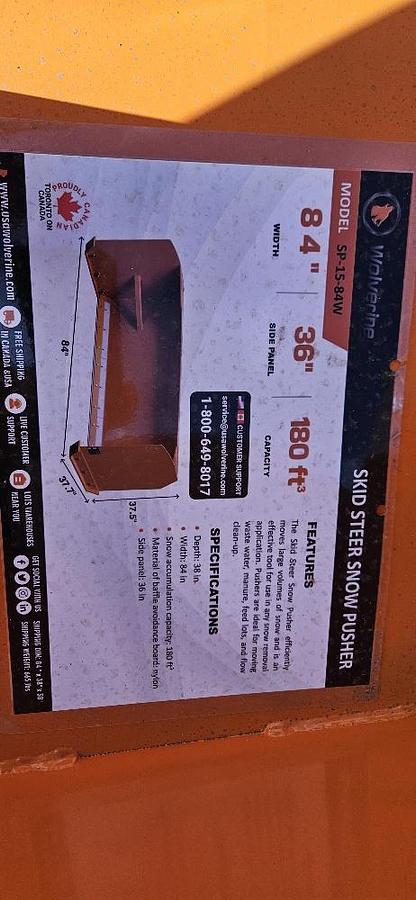Skid Steer Snow Plow thumbnail 7