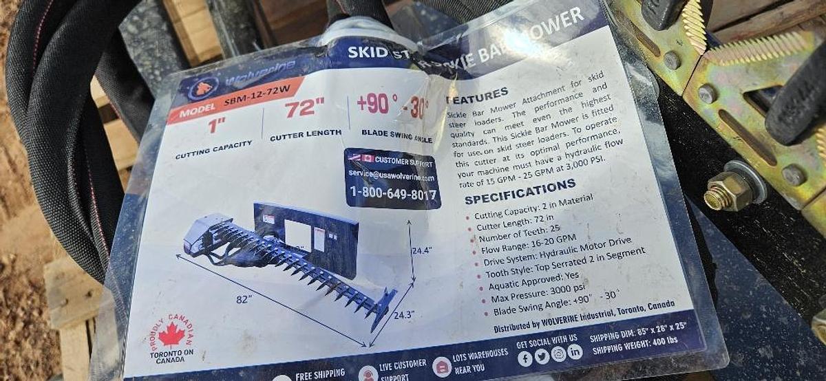 Skid Steer Sickle Bar Attachment thumbnail 4