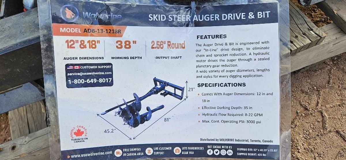 Skid Steer Auger Attachment thumbnail 3