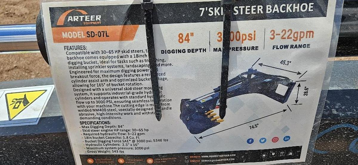 Skid Steer Excavator Arm thumbnail 4