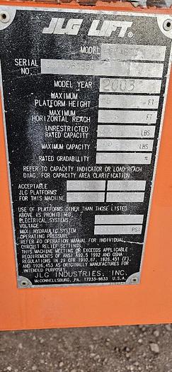2003 JLG 45' Boom Lift thumbnail 11