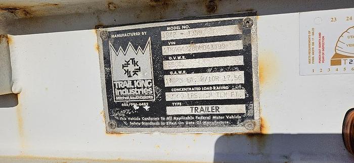 1983 Trail King Equipment Trailer thumbnail 12