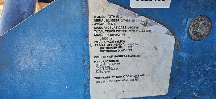 2015 Genie Telehandler thumbnail 12