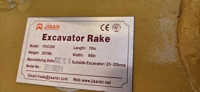 65" Excavator Rake thumbnail 7