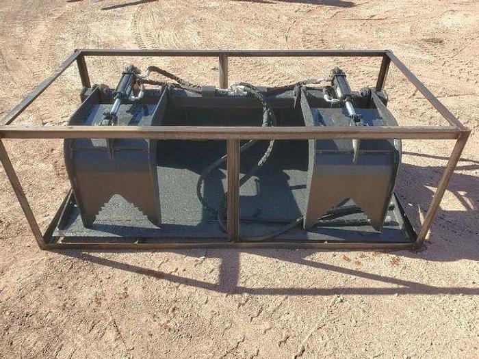 72" Wide Skid Steer Grapple Bucket thumbnail 4